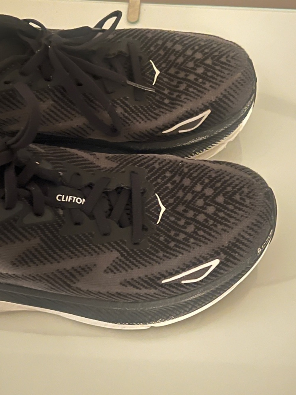 Hoka Clifton 9 Black Running Sneakers - women’s - Picture 3 of 10